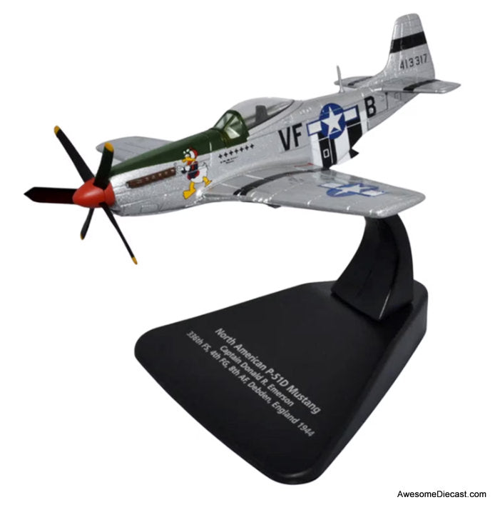 North American P-51D Mustang Fighter Aircraft "England" (1944) US Army Air Forces 1:72 Diecast Model Plane by Oxford Diecast