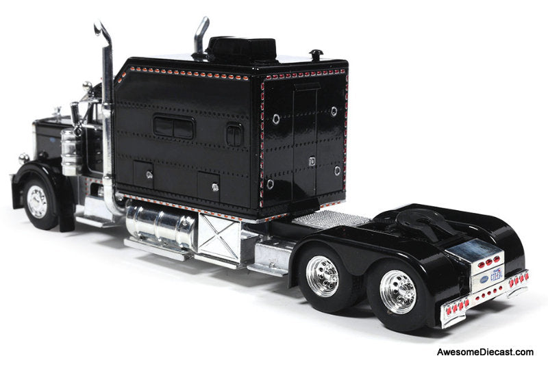 2002 Peterbilt 379 Custom Sleeper Tractor, Black 1:64 Diecast Model Truck by IXO