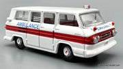 1962 Chevrolet Corvair Ambulance 1:87 Diecast Model Ambulance by Oxford Diecast