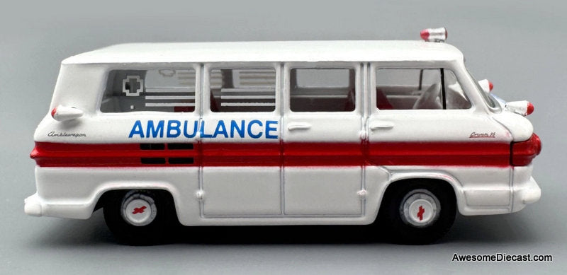 1962 Chevrolet Corvair Ambulance 1:87 Diecast Model Ambulance by Oxford Diecast