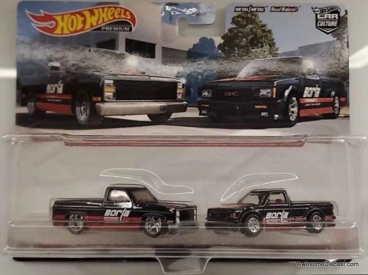 Hot Wheels Car Culture 1983 Chevrolet Silverado & 1991 GMC Syclone 1:64 Diecast Model Truck by Hot Wheels
