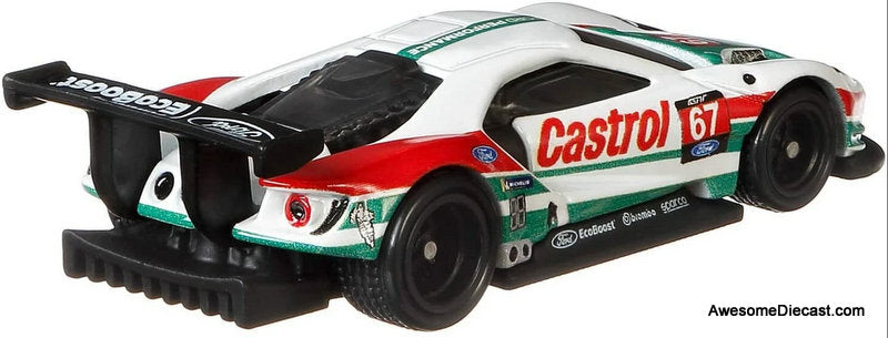 Hot Wheels Team Transport Castrol 2016 Ford GT Race & Ford C-800 1