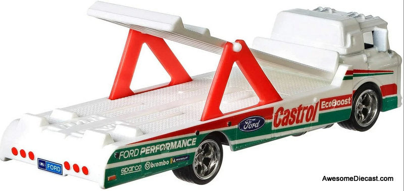 Hot Wheels Team Transport Castrol 2016 Ford GT Race &  Ford C-800 1:64 Diecast Model Vehicles by Hot Wheels