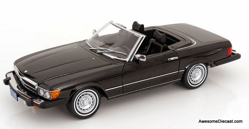 1979 Mercedes-Benz 450SL, Black (American Version) 1:12 Diecast Model Car by KK Scale