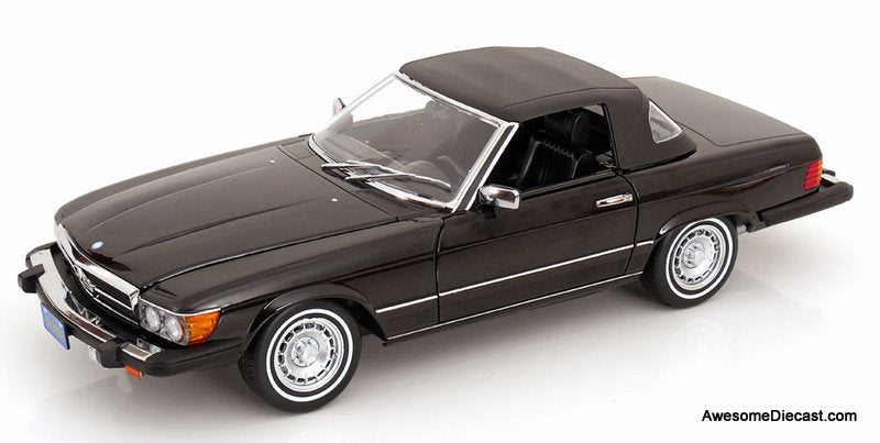 1979 Mercedes-Benz 450SL, Black (American Version) 1:12 Diecast Model Car by KK Scale