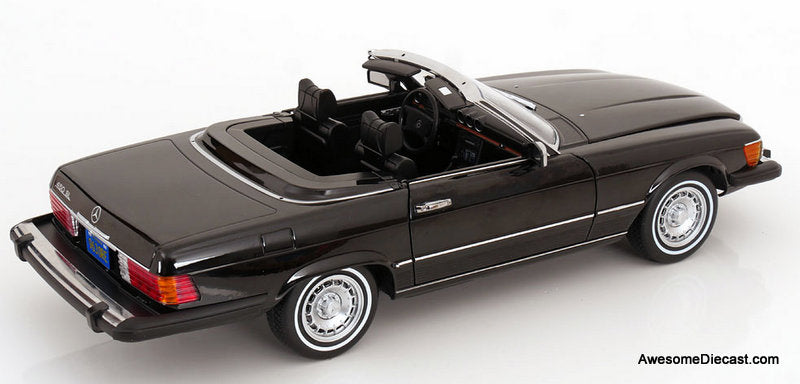 1979 Mercedes-Benz 450SL, Black (American Version) 1:12 Diecast Model Car by KK Scale