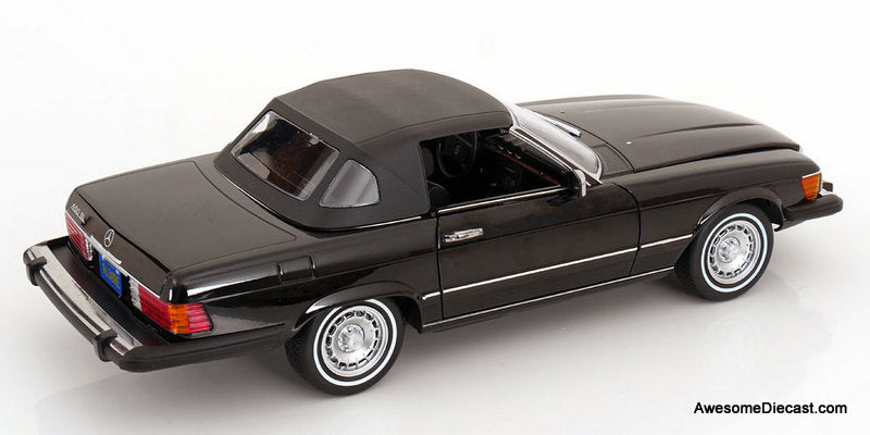 1979 Mercedes-Benz 450SL, Black (American Version) 1:12 Diecast Model Car by KK Scale