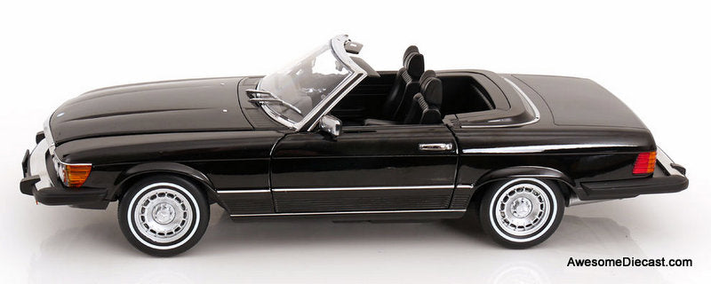 1979 Mercedes-Benz 450SL, Black (American Version) 1:12 Diecast Model Car by KK Scale