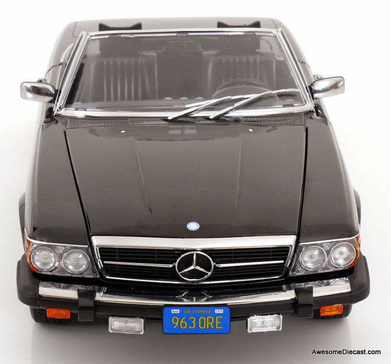 1979 Mercedes-Benz 450SL, Black (American Version) 1:12 Diecast Model Car by KK Scale