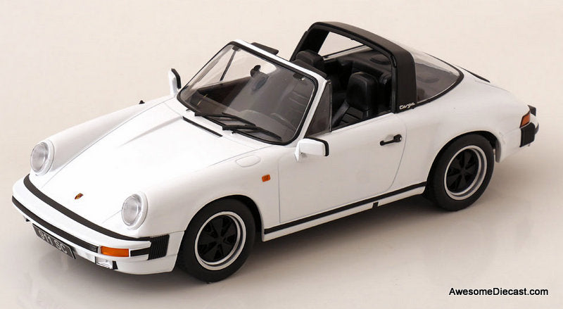 1983 Porsche 911 SC Targa, White  1:18 Diecast Model Car by KK Scale