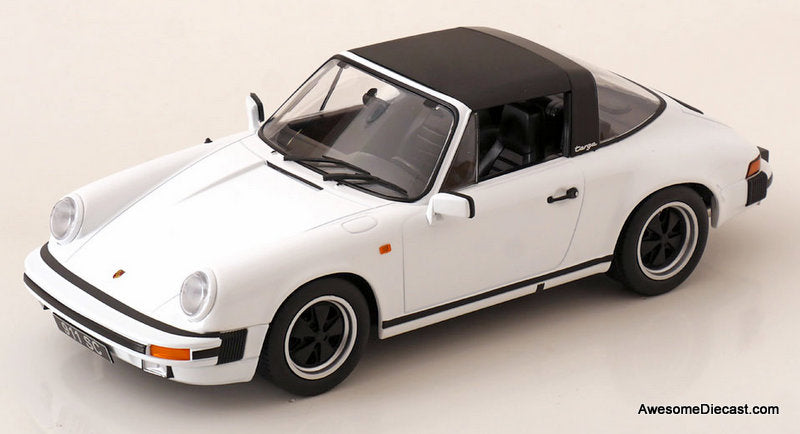 1983 Porsche 911 SC Targa, White  1:18 Diecast Model Car by KK Scale