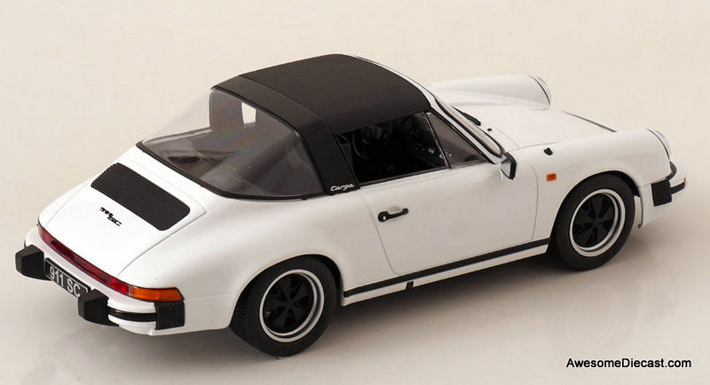 1983 Porsche 911 SC Targa, White  1:18 Diecast Model Car by KK Scale
