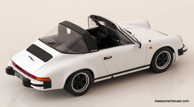1983 Porsche 911 SC Targa, White  1:18 Diecast Model Car by KK Scale