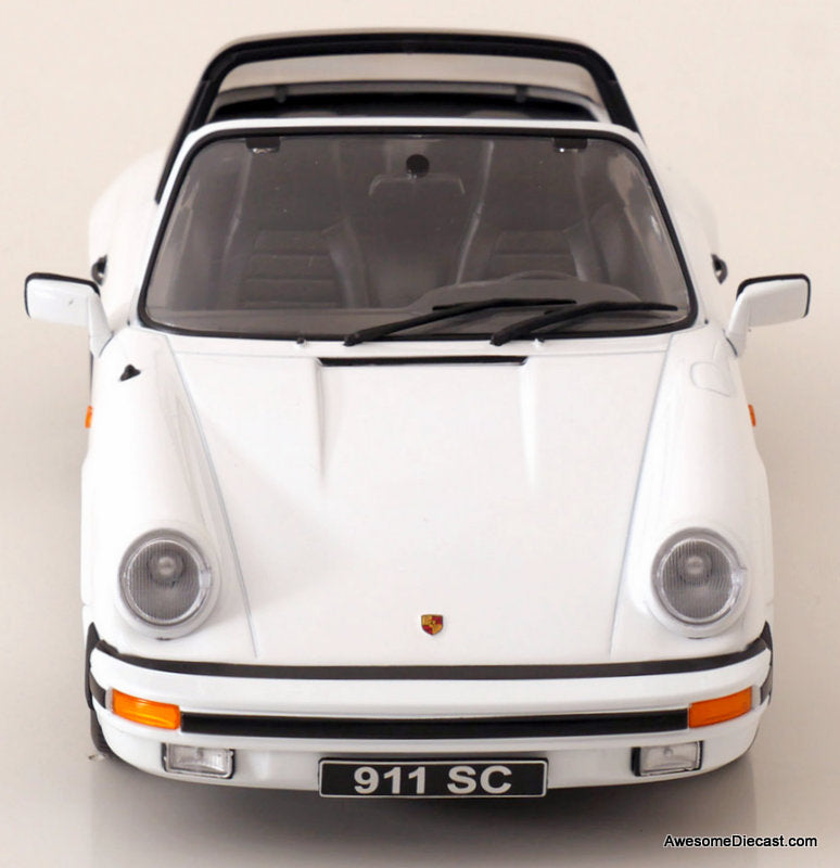 1983 Porsche 911 SC Targa, White 1:18 Diecast Model Car by KK