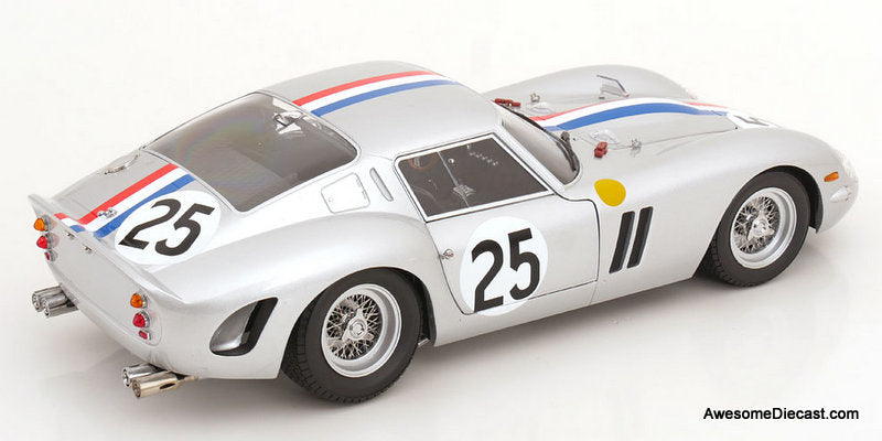 1963 Ferrari 250 GT Silver #25 1:12 Diecast Model Car by KK Scale