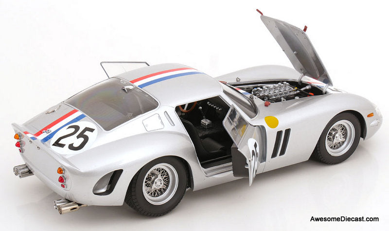 1963 Ferrari 250 GT Silver #25 1:12 Diecast Model Car by KK Scale