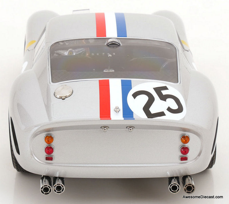 1963 Ferrari 250 GT Silver #25 1:12 Diecast Model Car by KK Scale