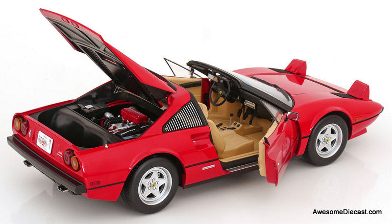 1982 Ferrari 308 GTS, (US Version) Red: Magnum PI 1:12 Diecast Model Car by KK Scale