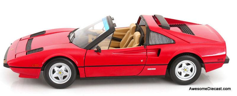 1982 Ferrari 308 GTS, (US Version) Red: Magnum PI 1:12 Diecast Model Car by KK Scale