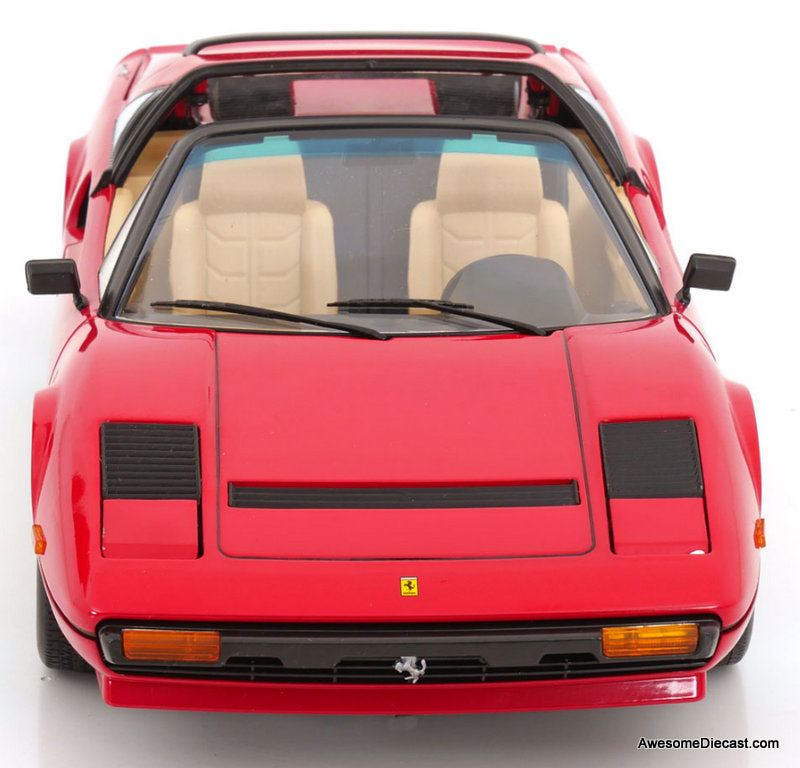 1982 Ferrari 308 GTS, (US Version) Red: Magnum PI 1:12 Diecast Model Car by KK Scale