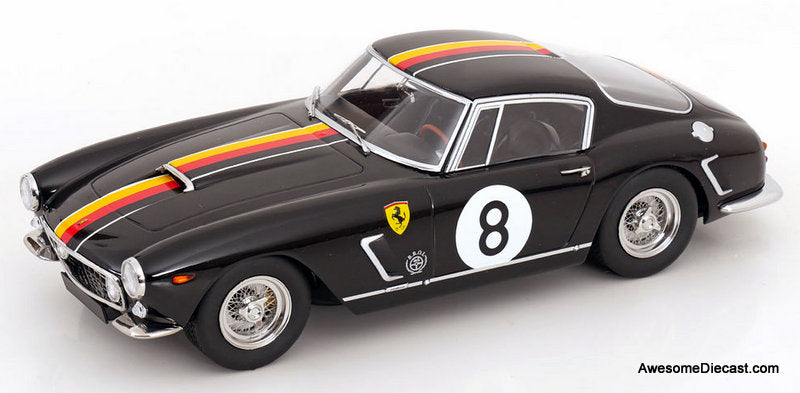 1960 Ferrari 250 GT SWB #8, Black 1:18 Diecast Model Car by KK Scale