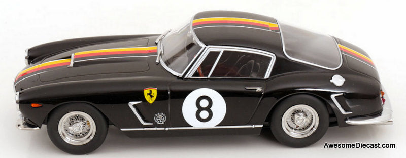 1960 Ferrari 250 GT SWB #8, Black 1:18 Diecast Model Car by KK Scale