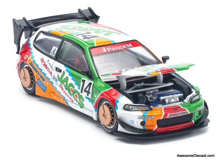 Pandem Civic EG6 v1.5 JACCS 1:64 Diecast Model Car by Pop Race