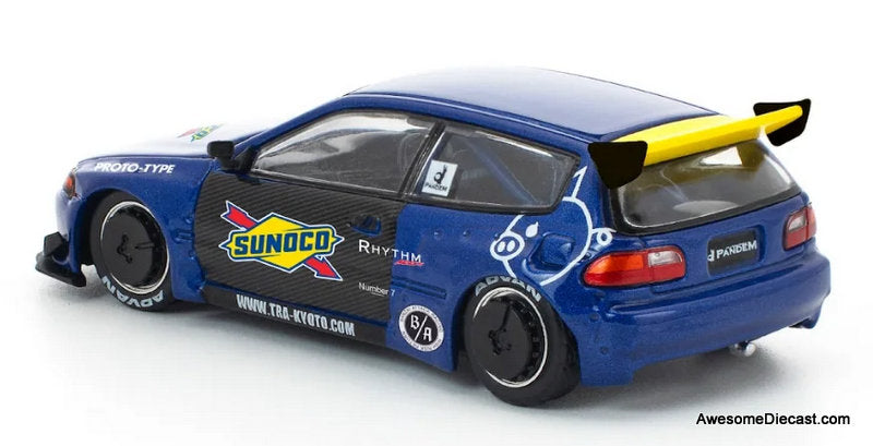 Pandem Civic EG6 Mk5, Sunoco 1:64 Diecast Model Car by Pop Race