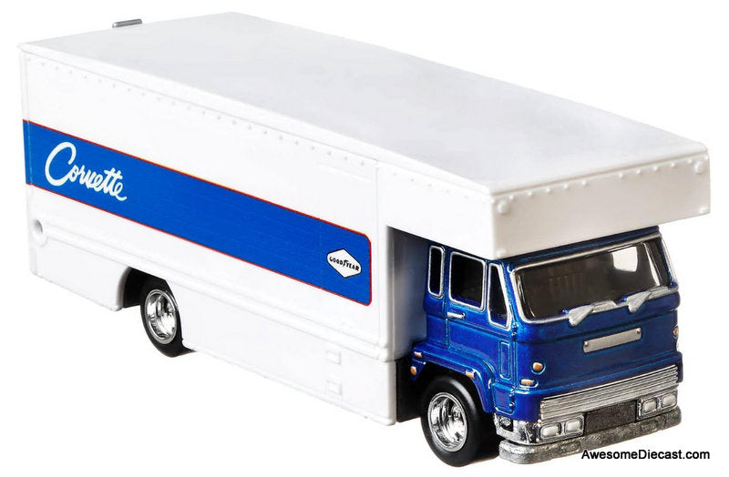 Hot Wheels Premium Team Transport Custom Corvette Stingray Coupe & Fleet Flyer 1:64 Diecast Model Vehicles by Hot Wheels