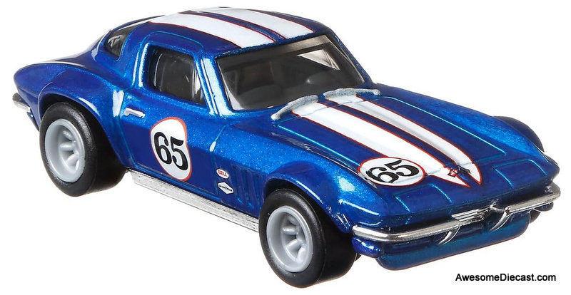 Hot Wheels Premium Team Transport Custom Corvette Stingray Coupe & Fleet Flyer 1:64 Diecast Model Vehicles by Hot Wheels