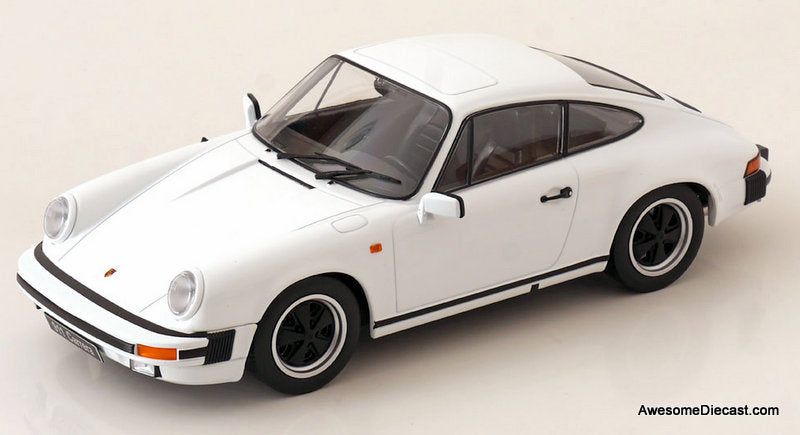 1983 Porsche 911 Carrera, White 1:18 Diecast Model Car by KK Scale