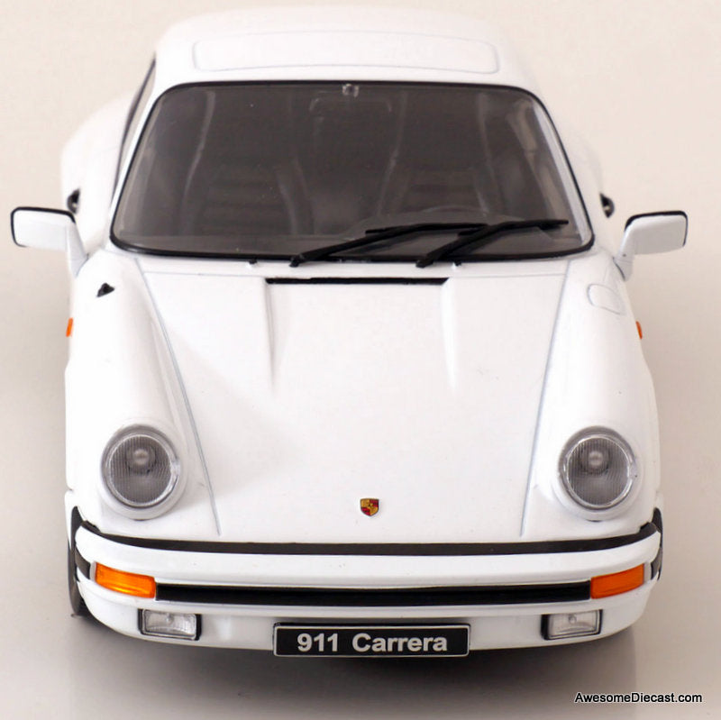 1983 Porsche 911 Carrera, White 1:18 Diecast Model Car by KK Scale