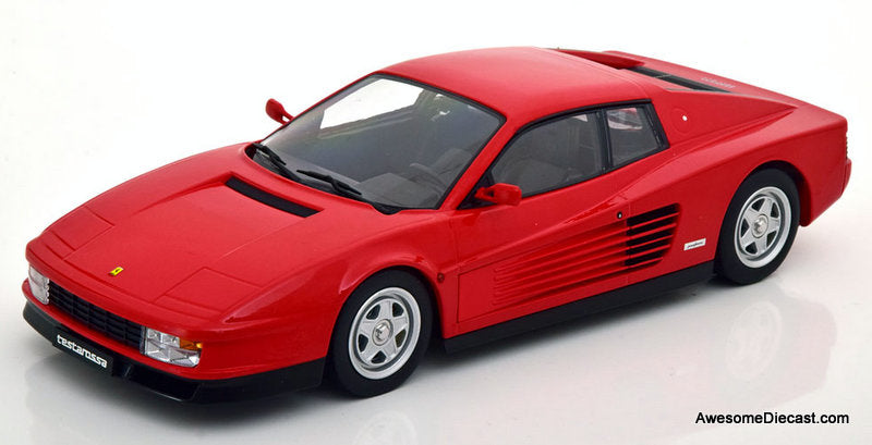 1986 Ferrari Testarossa, Red 1:18 Diecast Model Car by KK Scale