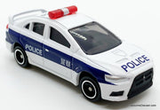 Mitsubishi Lancer Evolution Patrol Car 1:64 Diecast Model Car by Tomica