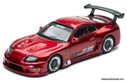 Toyota Supra A80 GT300 "Top Secret", Red 1:64 Diecast Model Car by Inno64