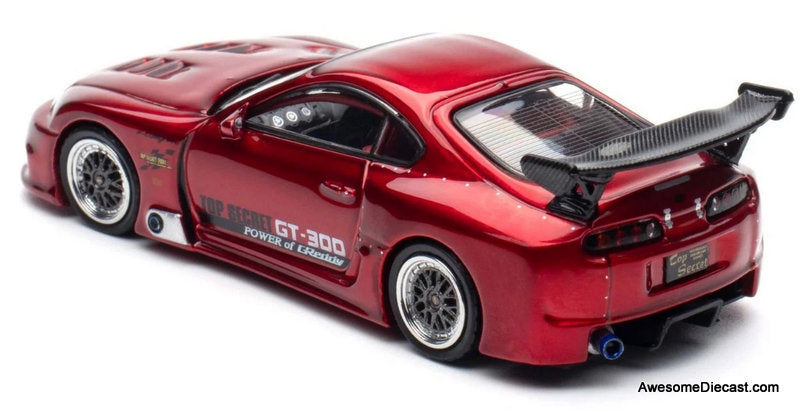 Toyota Supra A80 GT300 "Top Secret", Red 1:64 Diecast Model Car by Inno64