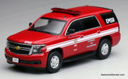 Chevrolet Tahoe, Red: Los Angeles City Fire Department 1:64 Diecast Model Car by 596 Model