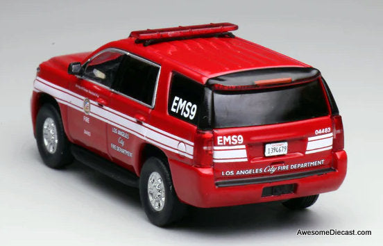 Chevrolet Tahoe, Red: Los Angeles City Fire Department 1:64 Diecast Model Car by 596 Model
