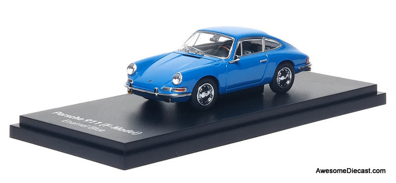 Porsche 911 (F-Model), Enamel Blue 1:64 Diecast Model Car by Almost real