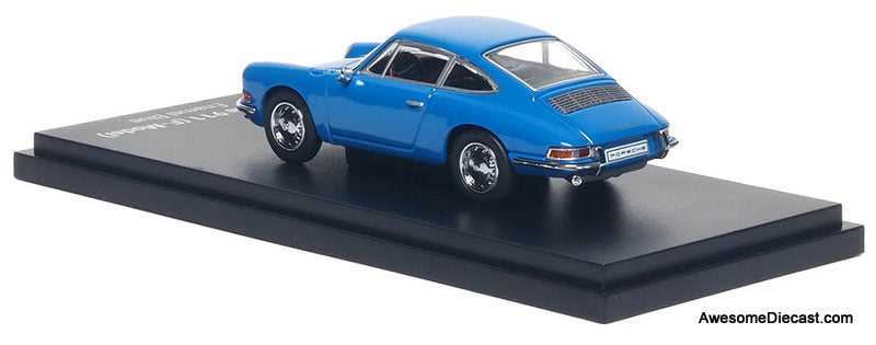 Porsche 911 (F-Model), Enamel Blue 1:64 Diecast Model Car by Almost real