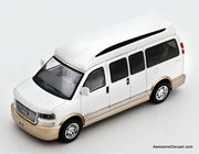 GMC Savana Explorer, Pearlescent White 1:64 Diecast Model Car by Shadow