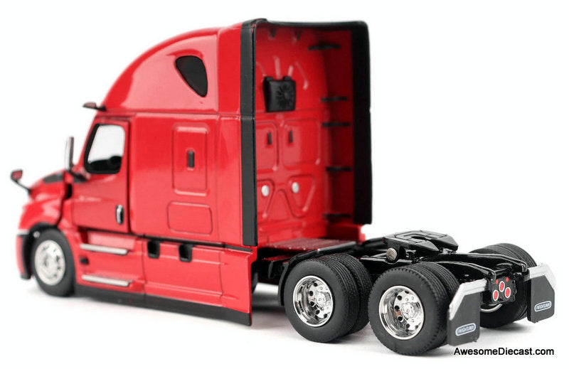 2025 Freightliner Cascadia Gen-5 Sleeper Tractor, Red 1:64 Diecast Model Truck by Diecast Masters