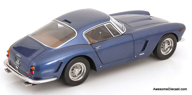 1961 Ferrari 250 GT SWB Passo Corto, Metallic Blue 1:12 Diecast Model Car by KK Scale