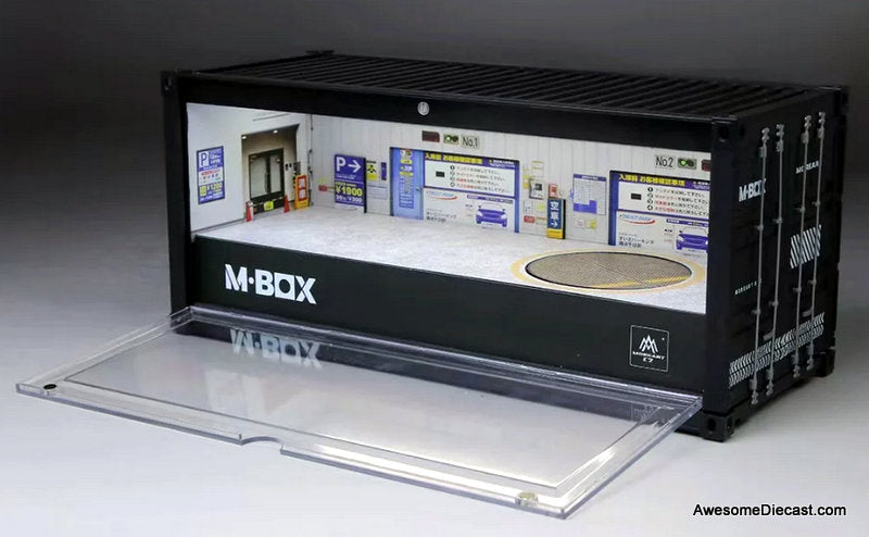 Container Rotating Underground Parking Lot w/Lighting  1:64 Diorama by MoreArt