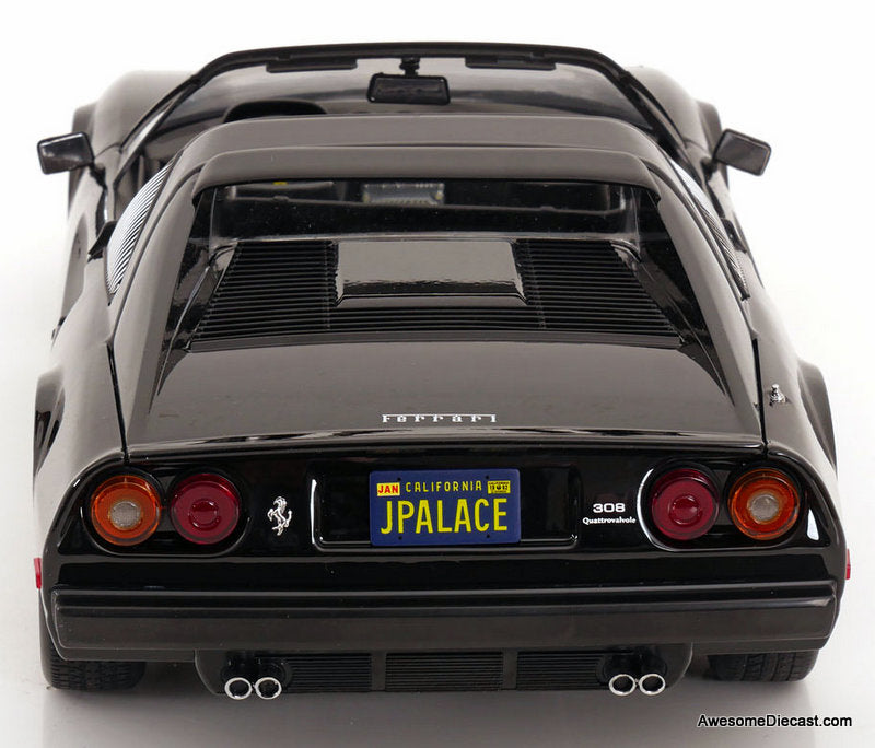 1982 Ferrari 308 GTS QV (US Version), Black 1:12 Diecast Model Car by KK Scale