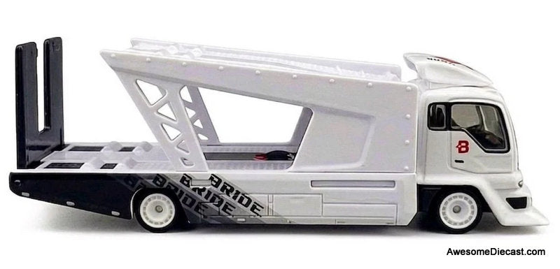 Hot Wheels Team Transport 2007 Honda Civic Type R & Kousoku Hauler 1:64 Diecast Model Vehicles by Hot Wheels