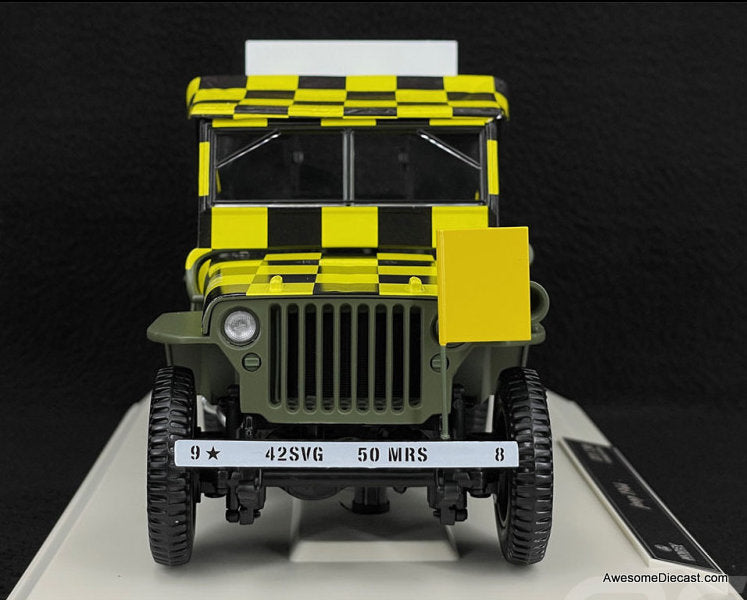 1944 Army Jeep "Follow Me" 1:18 Diecast Model Car by Norev