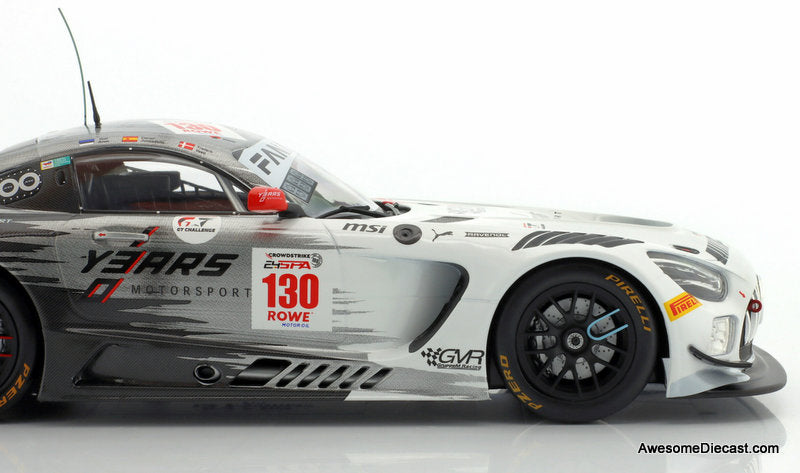 Mercedes-AMG GT3 Evo #130 Mercedes-AMG Team GroupM Racing 1:18 Diecast Model Car by IXO