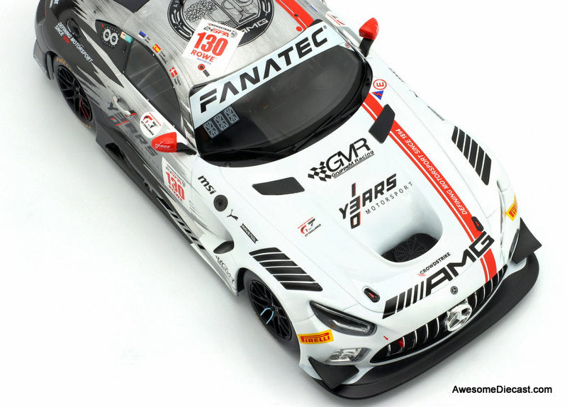 Mercedes-AMG GT3 Evo #130 Mercedes-AMG Team GroupM Racing 1:18 Diecast Model Car by IXO