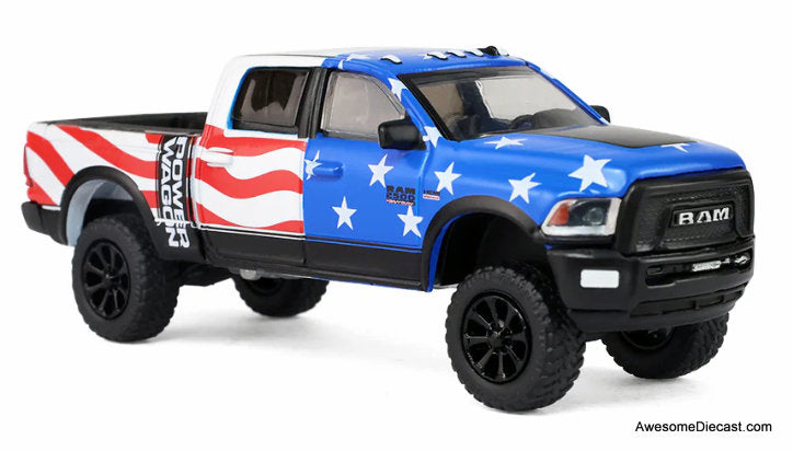 2017 Ram 2500 Power Wagon Pickup Truck, America's 250 Edition Anniversary 1:64 Diecast Model Truck by Greenlight